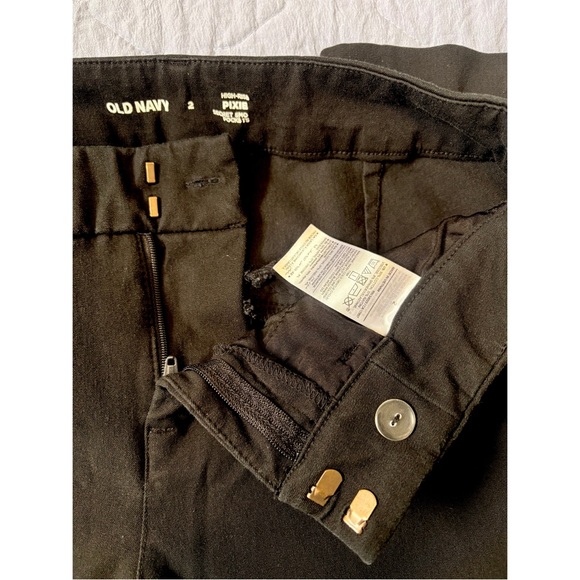 Old Navy High-Waisted Pixie Skinny Pants Black Panther Petite Size 2 - Picture 4 of 6
